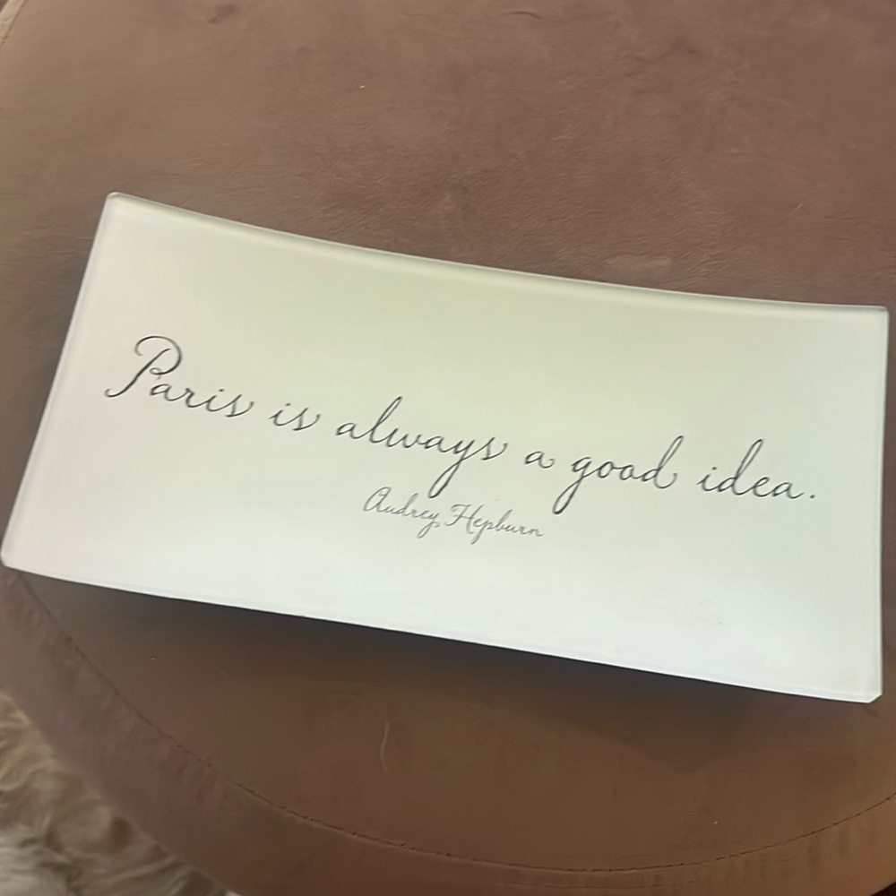 Paris is always a good idea decorative tray